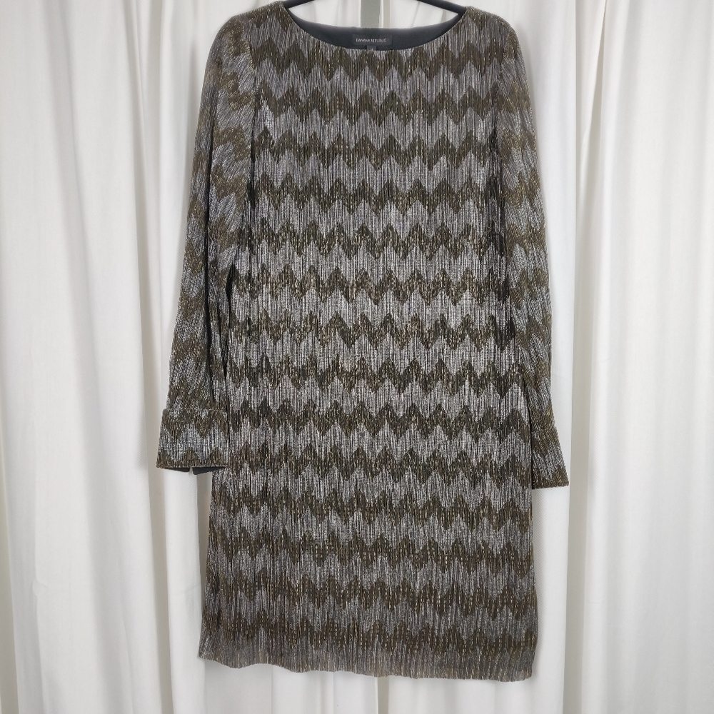 Banana Republic women's metallic cocktail dress 12 - Picture 3 of 6